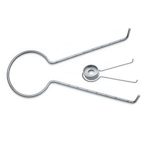 A Pair Of Tongs And A Hook On A White Background