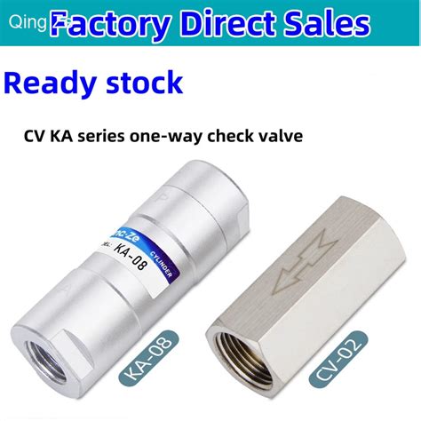 Copper Nickel Plated Cv Pneumatic Check Valve Gas Check Valve 2 Points 3 Points 4 Points Check