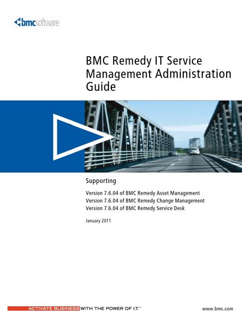 Bmc Remedy Itsm Admin Guide 7604 Desk Change Asset Mngn Pdf