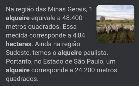 Quantos Hectares Um Alqueire Brainly Br