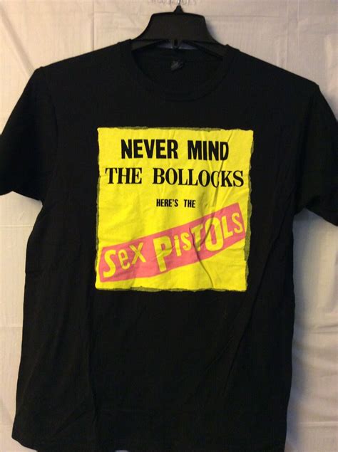 Sex Pistols Never Mind The Bollocks Shirt Black… Gem