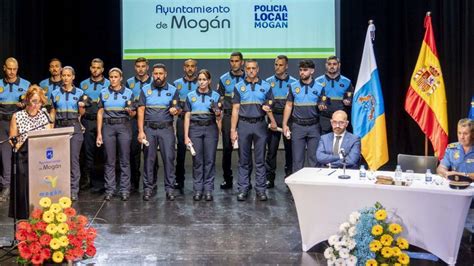 Mogán incorpora a 12 nuevos policías locales a vigilar las calles La