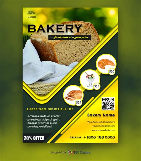 Bakes And Cakes Flyer Template Gec Designs