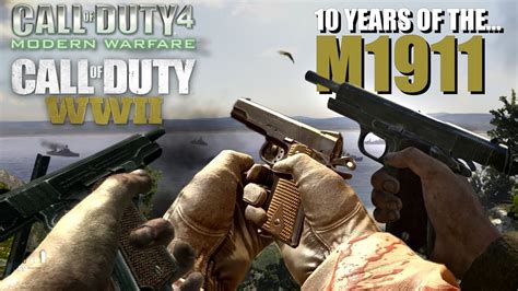 10 Years Of The M1911 In Call Of Duty M1911 Comparison Cod4 Wwii