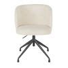 Chaise De Bureau Pivotante Bouclettes Blanches Kate Maisons Du Monde