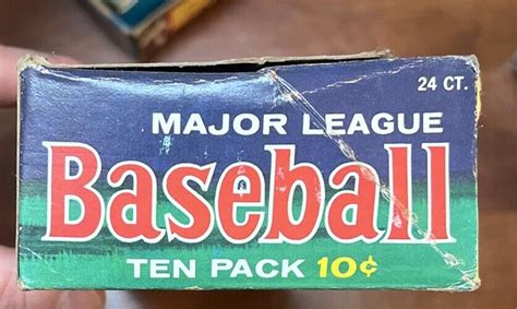 Topps Baseball Empty Wax Display Box Ebay