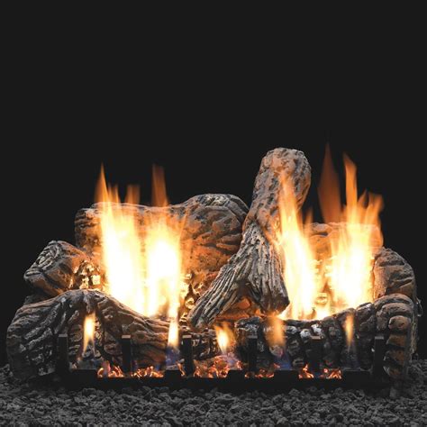 White Mountain Hearth By Empire Inch Charred Oak Gas Log Set With