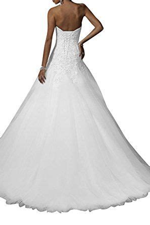 Gorgeous Bride Traumhaft Traegerlos A Linie Lang Tulle Spitze