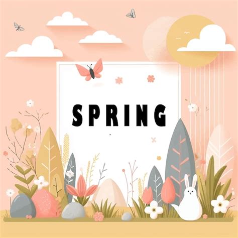 Premium Vector | Vector spring day background