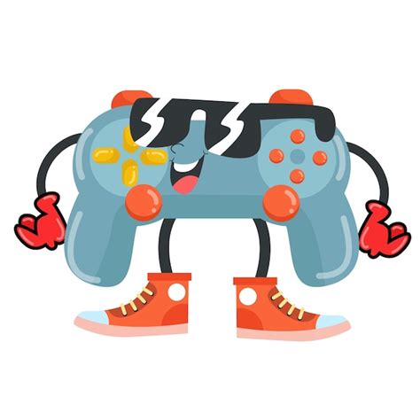 Premium Vector | Game on cartoon gaming characters and controllers in ...