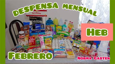 Despensa Mensual Febrero En Heb En L Nea Compras Despensamensual