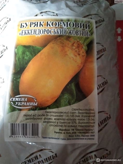 Семена свеклы кормовой "Эккендорфская желтая", производитель Марс ...