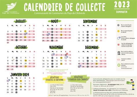 LES CALENDRIERS DE COLLECTE 2023 SONT DISPONIBLES Pays De LArbresle