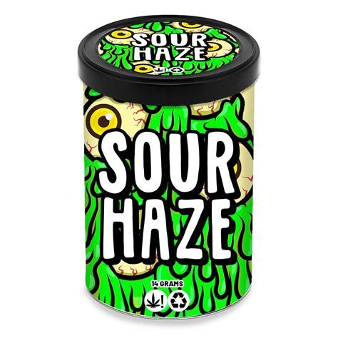 Sour Haze 400ml Tuna Tins 14g Green Buddha Packaging