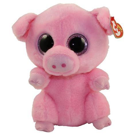 ty beanie boos posey  pig glitter eyesmedium size