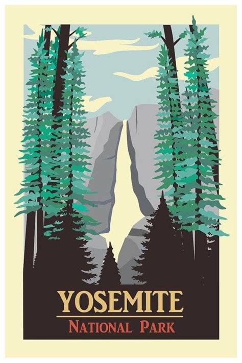 Yosemite 2 Vintage Reproduction Travel Poster 11x17 Wall Art Print