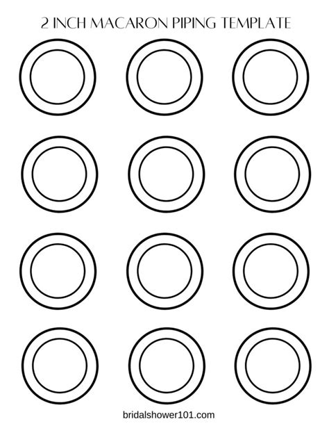 Piping Templates For Perfect Macarons