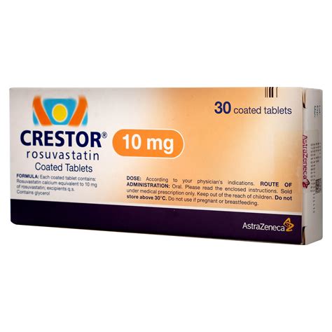 Comprar Crestor Astra Zeneca 10 Mg 30 Tabletas Walmart El Salvador