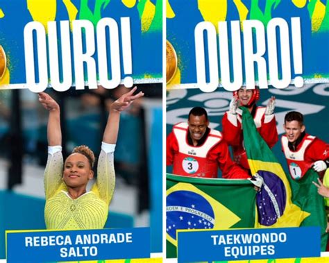 Rebeca Andrade E Equipe Masculina De Taekwondo Conquistam Ouro Nos