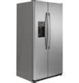 Ge Cu Ft Side By Side Counter Depth Refrigerator Stainless Steel