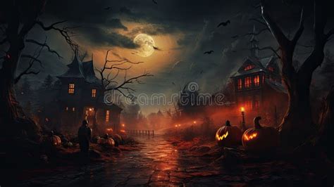 Halloween Horror Illustration Halloween Concept Spooky Halloween Banner