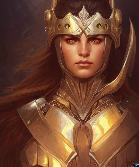 Lexica Muscular And Powerful Medieval Knight Woman Portrait Sci Fi Amber Eyes Face Long