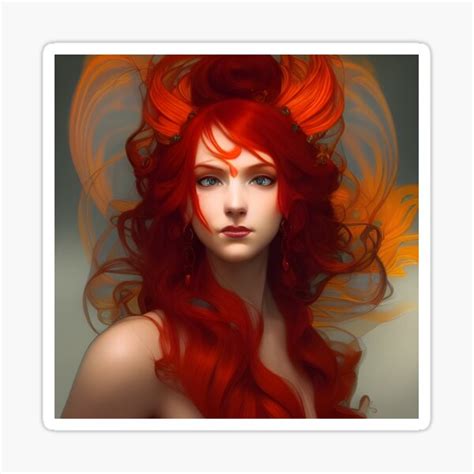 Fire Fairy One Of The Fairy Pantheon Sticker For Sale By Wolfi51