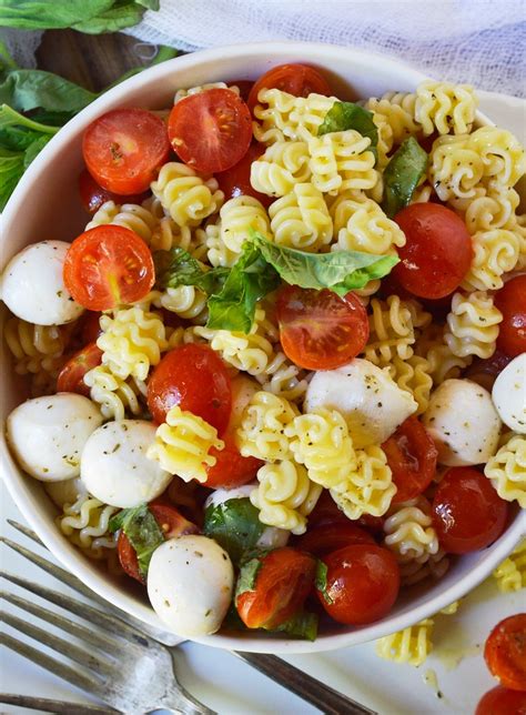 Caprese Pasta Salad Recipe Wonkywonderful