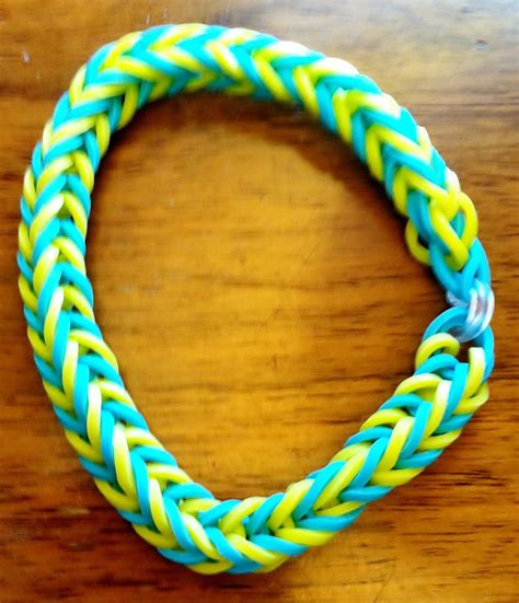 Items Similar To Fishtail Rainbow Loom Bracelet For Adult Or Teen