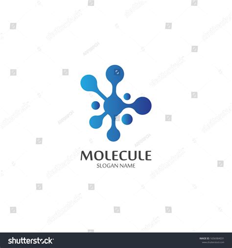 Molecular Logo Structure Chemical Atoms Vector Royalty Free Stock Vector 1656984031