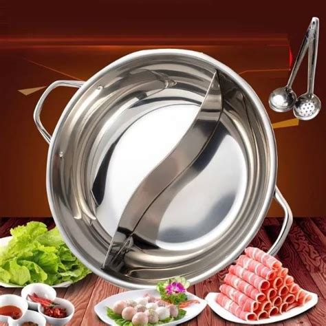 Jual Panci Hot Pot Sekat N Cm Suki Shabu Stainless Panci Rasa Di Seller Saleem Store