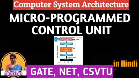 L 1 23 Microprogrammed Control Unit In Computer Architecture Block