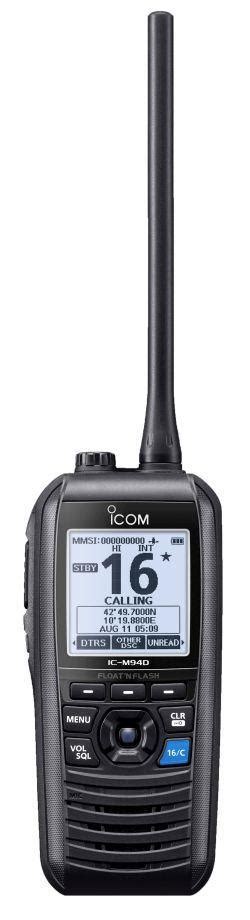 Icom Ic M25 Vhf Marine Handheld With Flash Float Sporting An Elegant