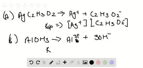 Solved Write Balanced Equations For The Dissolution Reactions And The