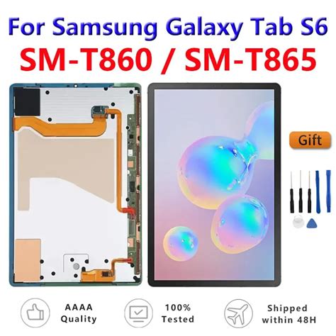 Oem Amoled Lcd For Samsung Galaxy Tab S6 T860 T865 T865n T866n T867 Touch Screen Digitizer