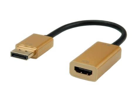 Roline Gold 4k Video Adapter 015m Dp Female Hdmi Male Buy Cheap At