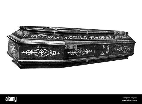 Old Coffin Drawing