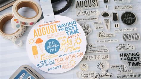 Stamp Set 46 August Captions Heidi Swapp Shop