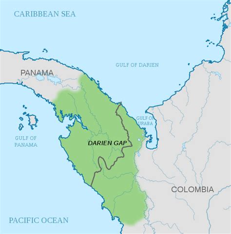 Gulf of Darién: Darién Gap (Panama, Colombia) | LAC Geo