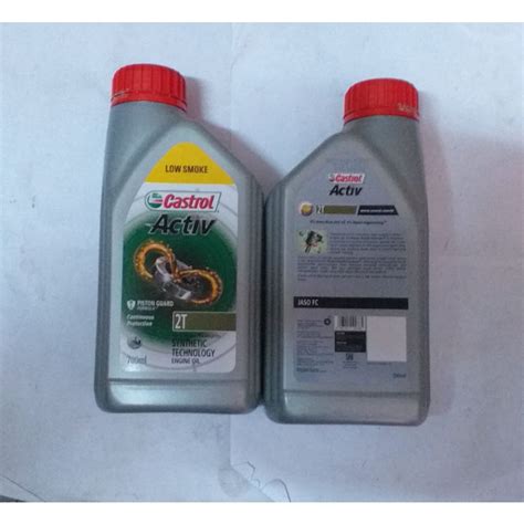 Jual OLI SAMPING CASTROL ACTIV 2T LOW SMOKE 700ML FOR 2 STROKE