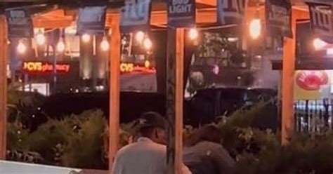 Lovely Randy Couple Caught Having Brazen Sex In Busy Restaurant S Beer Garden
