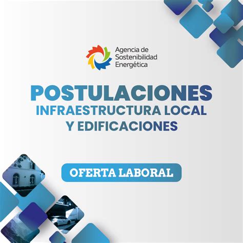 AgenciaSE abre postulaciones al cargo de ingeniero de energía distrital