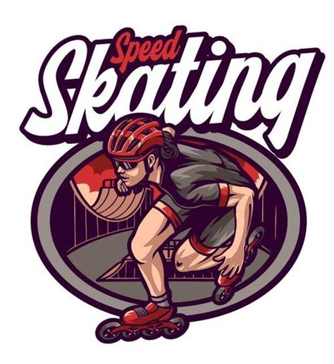 Speed skating vector free download