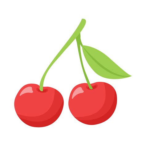 fruit cherry cartoon vector object 4557212 Vector Art at Vecteezy