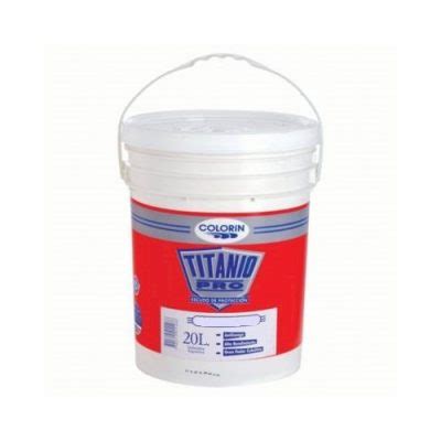 COLORIN TITANIO PRO INTERIOR EXTERIOR BLANCO X 20 LTS Pintolindo