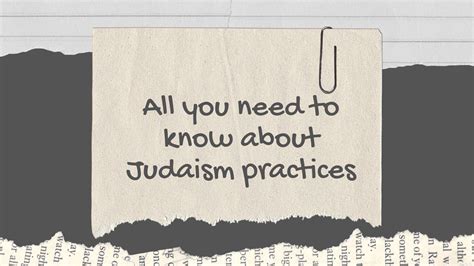 All you need to know about Judaism practices | EssayRX