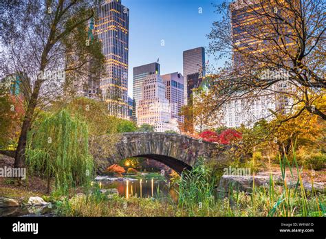 Central Park During Autumn In New York City Stock Photo Alamy