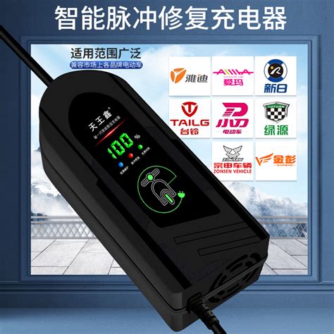 自动断电智能电动车电瓶充电器48v12ah60v20ah72爱玛雅迪三轮通用虎窝淘