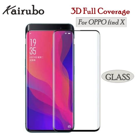 D Full Cover Curved Tempered Glass For Oppo Find X Screen Protector