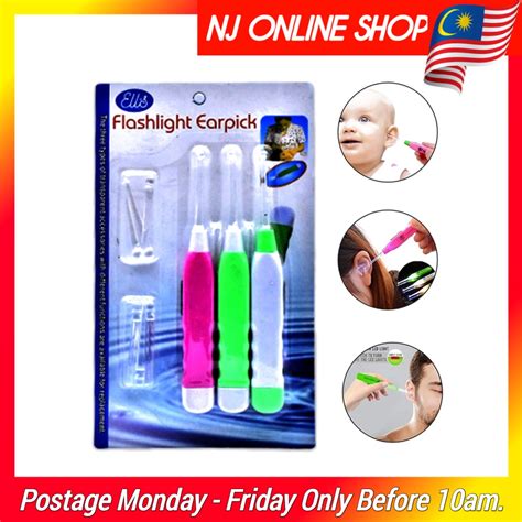 ear pick  light pengorek telinga berlampu shopee malaysia